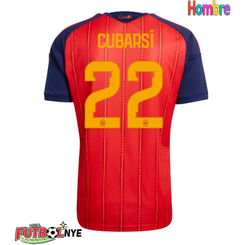 Camiseta España Pau Cubarsi #22 Primera Equipación Mundial 2026 manga corta